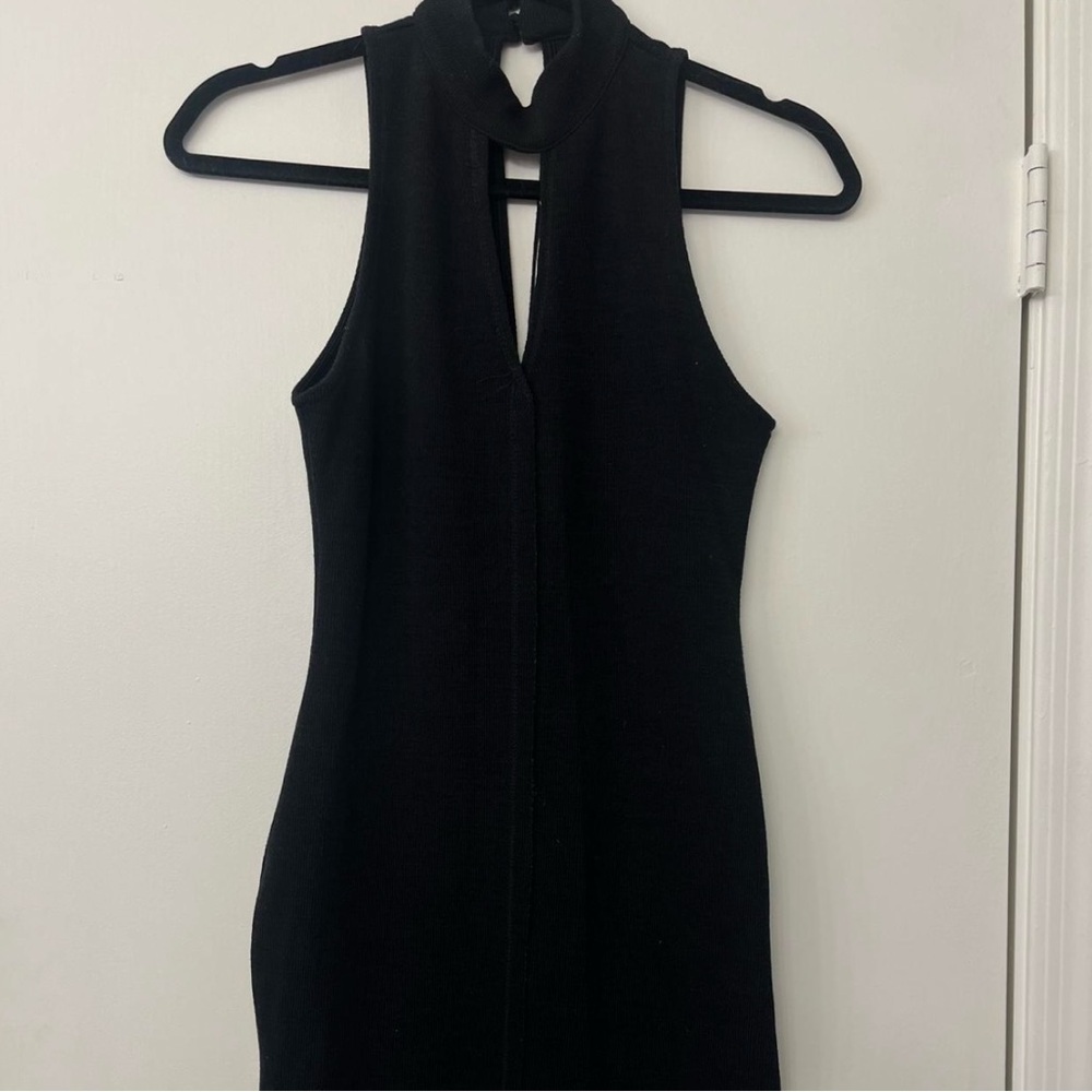 ASTR The Label bodycon mini Black Sleeveless Dress with cutout size Small